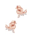 Butterfly Shaped CZ Silver Stud Earring STS-6662